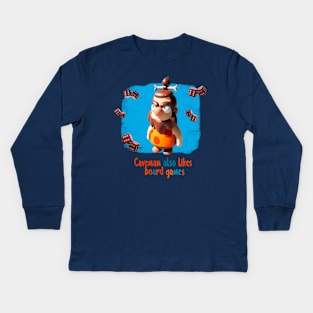 Caveman 2.0 Kids Long Sleeve T-Shirt